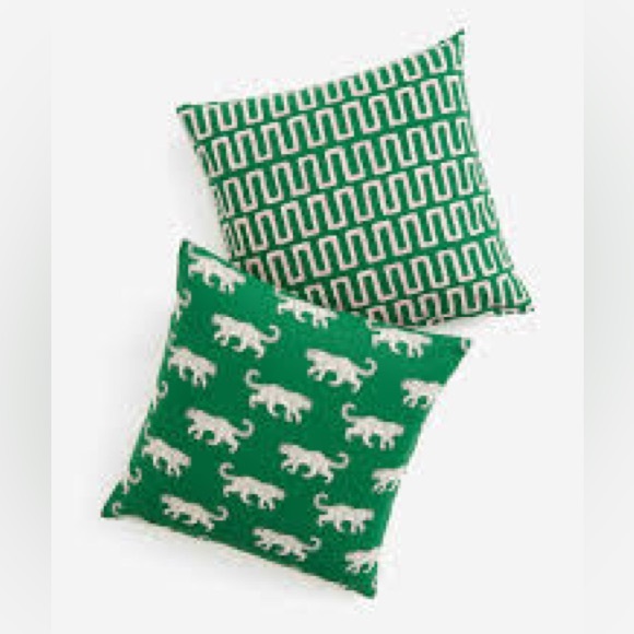 H&M Home Jaguar print cotton Pillow Cover Set - Picture 1 of 6